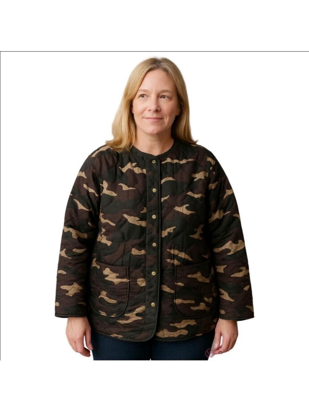 Acoa Women's Camouflage Utility Jacket Large